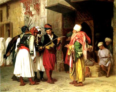 Altkleiderhändler, Kairo, 1866 von Jean Leon Gerome